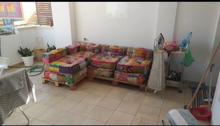 Divano pallet 4
 posti multicolor
