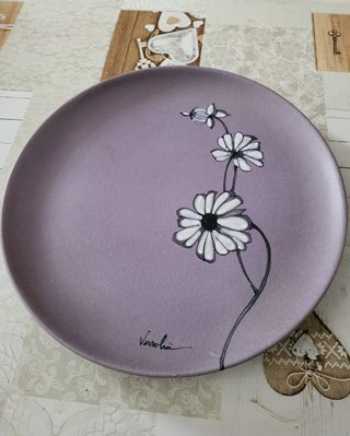 Piatto Maiolica Verdini Dipinto a Mano
