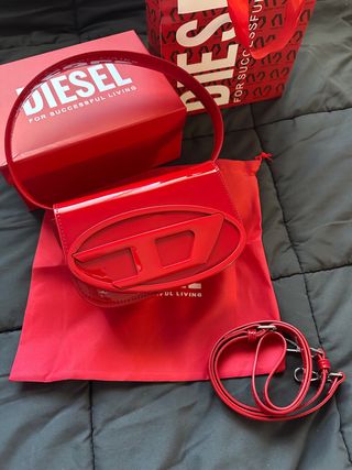 Bolso bandolera Diesel rojo