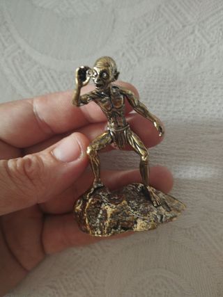 Raro Gólum figura latón macizo metal