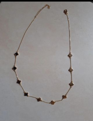 Collana argento 925 quadrifogli