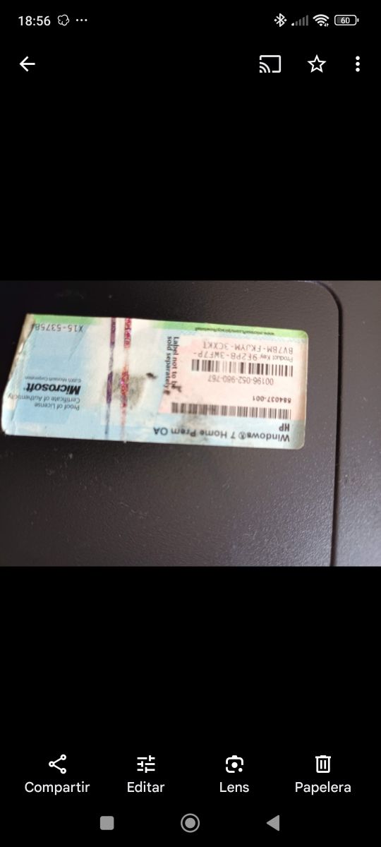 Ordenador HP sobremesa