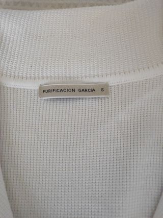 Chaqueta Purificacion Garcia blanca talla S