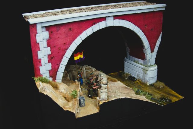 Diorama Puente de los Franceses - Guerra Civil