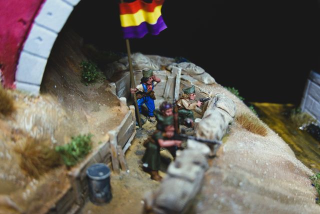 Diorama Puente de los Franceses - Guerra Civil