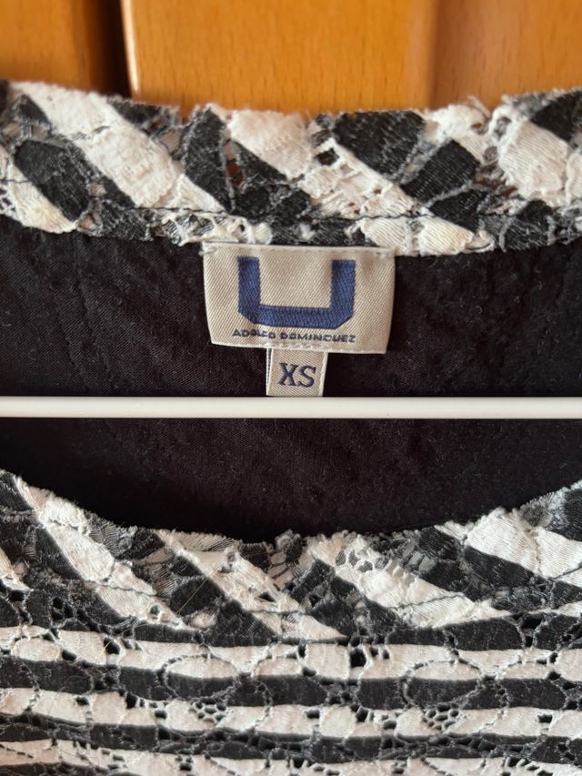 Camiseta Adolfo Domínguez XS - Blanco&Negro