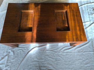 Mesa centro madera - 2 cajones