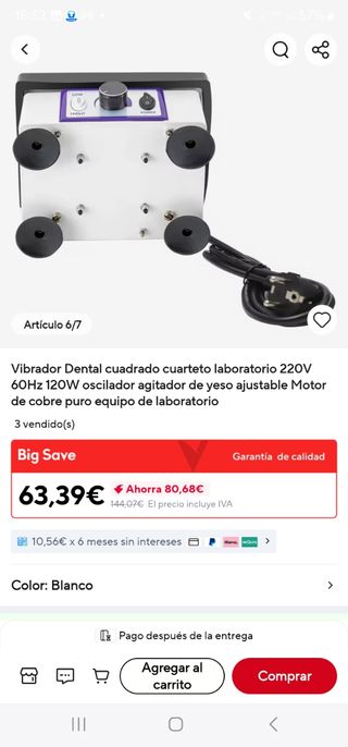 Vibrador Dental - Laboratorio