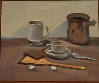 cuadro "Desayuno rústico"