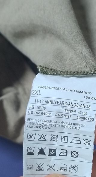 T-shirt Sisley bimbo 12 anni