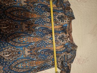 Vestito corto fantasia blu