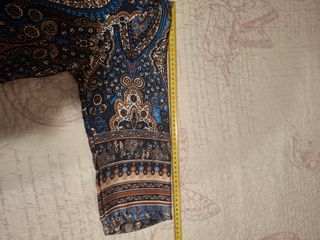 Vestito corto fantasia blu