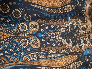 Vestito corto fantasia blu