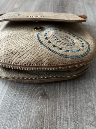 Bolso Desigual beige y marrón
