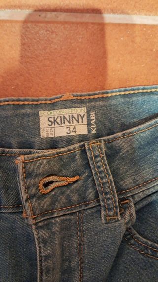 Pack 2 Tejanos Skinny XXS mujer/niña