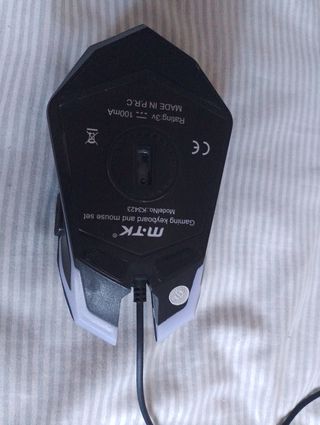 Ratón Gaming rgb MTK - Negro/Gris