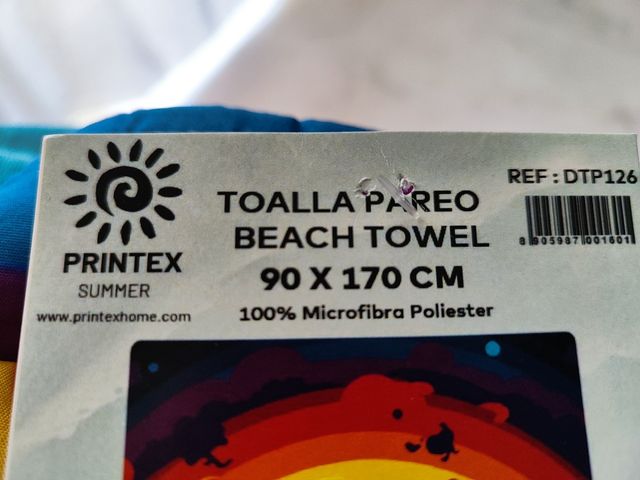 Toalla playa microfibra - VW multicolor