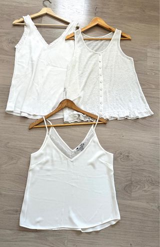 3 Blusas Blancas - SuiteBlanco - Talla M