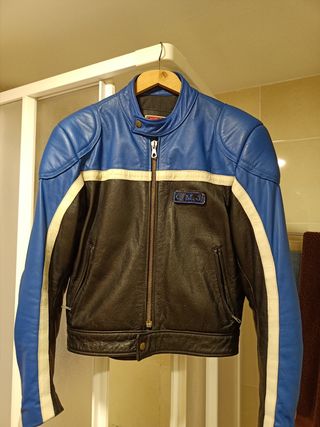 Cazadora piel moto con protecciones - XS