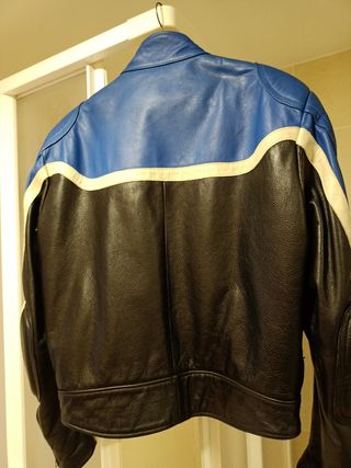 Cazadora piel moto con protecciones - XS
