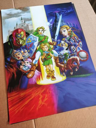 ZELDA OCARINA OF TIME Lona 50x70cm