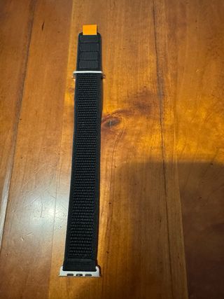 Correa Apple Watch Negra/Naranja