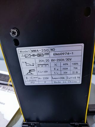 Soldadora MMA-250 3kg Ligera