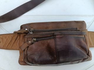 Bolso piel moto - riñonera