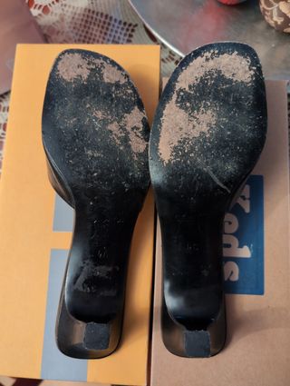 Sandalias negras Screen tacón 