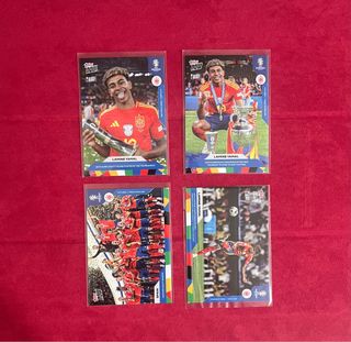 4 Cromos Lamine Yamal Eurocopa Rookie