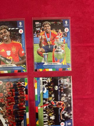 4 Cromos Lamine Yamal Eurocopa Rookie