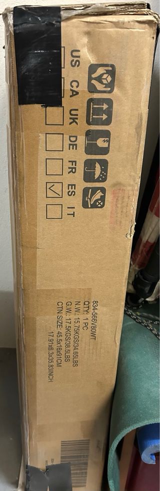 Armario baño espejo 2 puertas blanco-gris