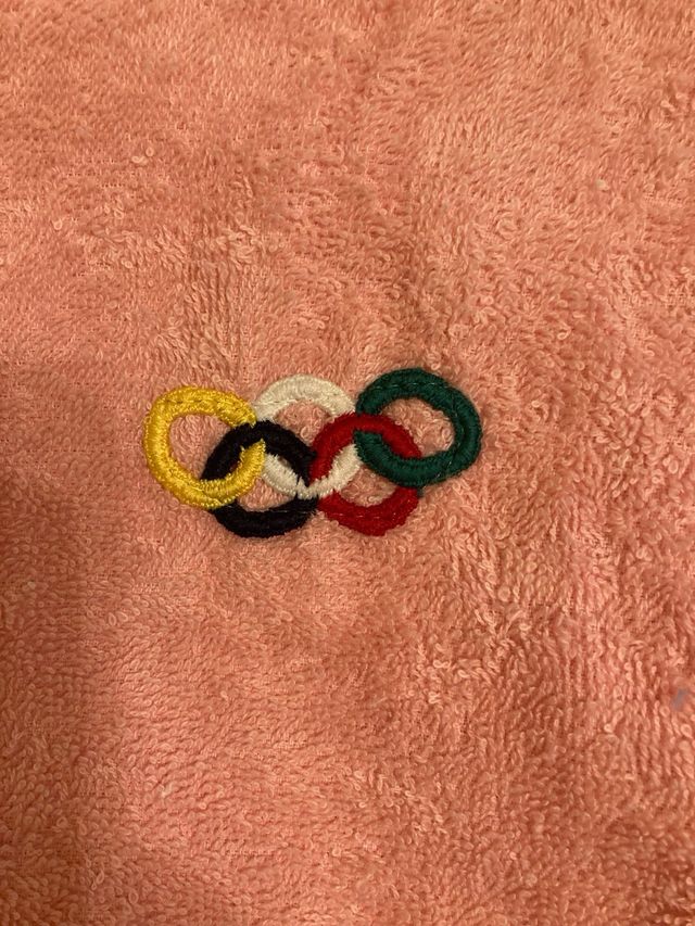 Accappatoio rosa in cotone