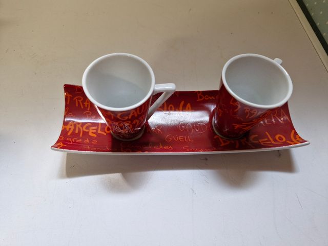 Set 2 tazzine caffè Barcellona