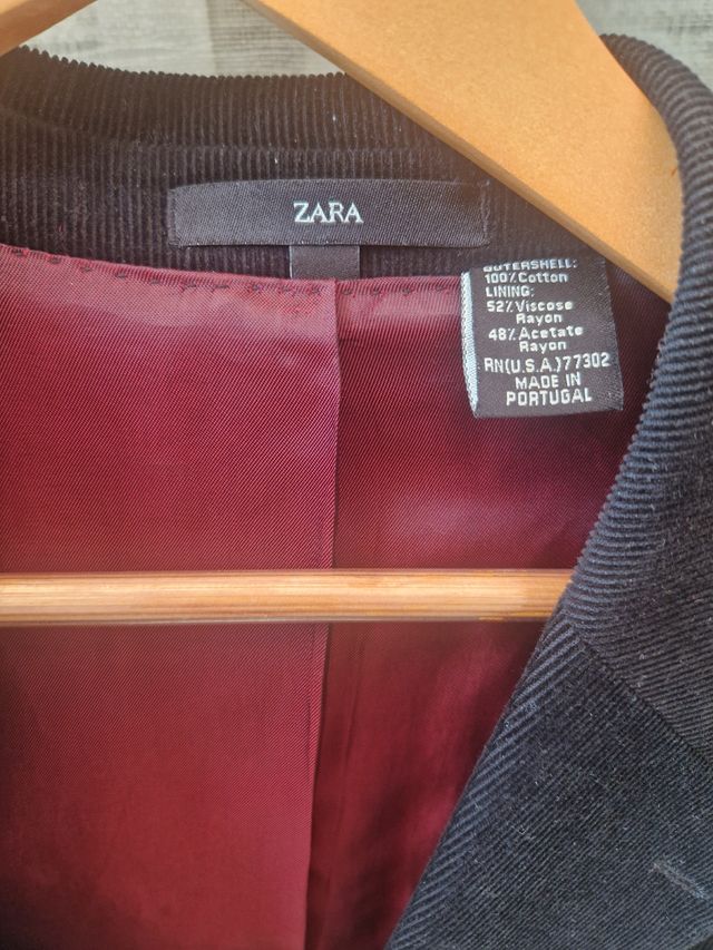 Americana pana ligera Zara negra