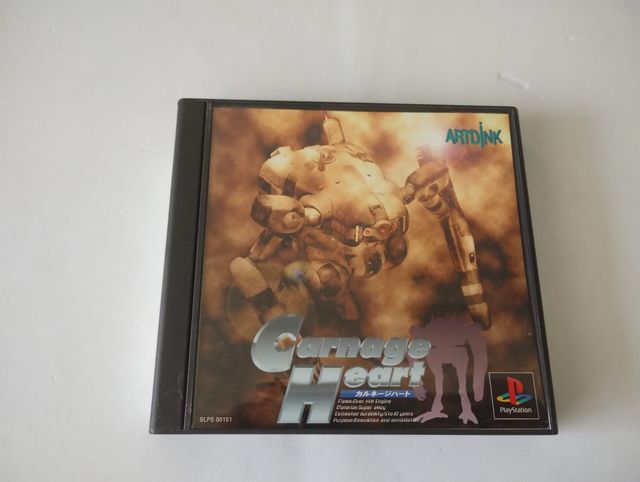 Carnage Heart Playstation 1 japonés Reg Card Spine