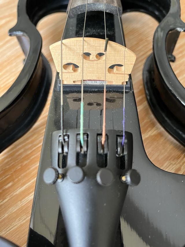 Violín eléctrico negro carlo giordano