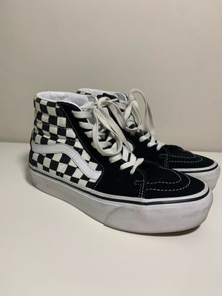 Vans Sk8-Hi Checkered Plataforma