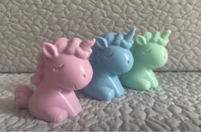 Moldes silicona unicornios x5