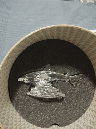Tiburón Swarovski: Figura cristal