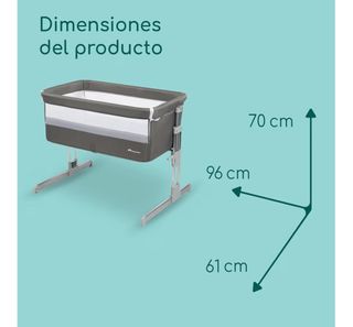 Minicuna colecho Bebé - 70x96x61cm