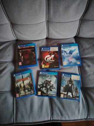PS4 Pro (PlayStation 4) + 6 juegos