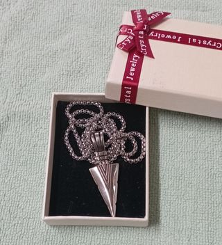 Colgante flecha plata