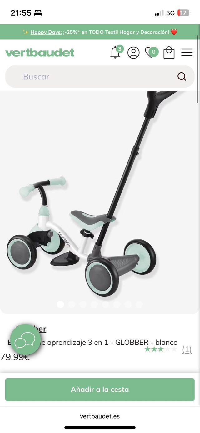 Globber Bicicleta 3 en 1