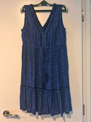 Vestido azul estampado - Nuevo