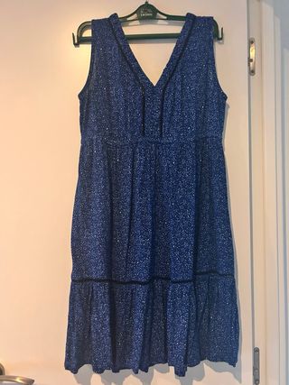 Vestido azul estampado - Nuevo