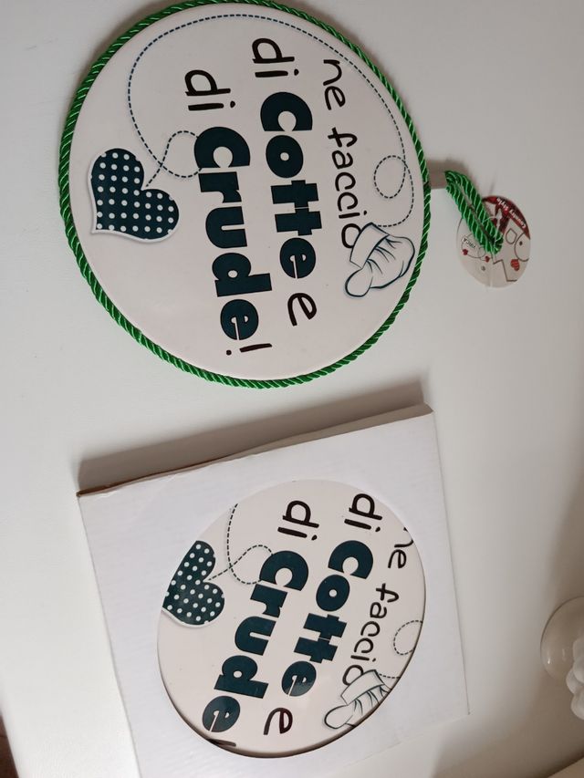 Ceramica appendere parete quadro dedica ne combino