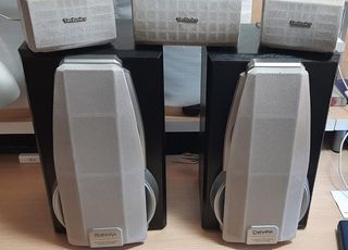 Minicadena Technics 5CD+Doble Cassette