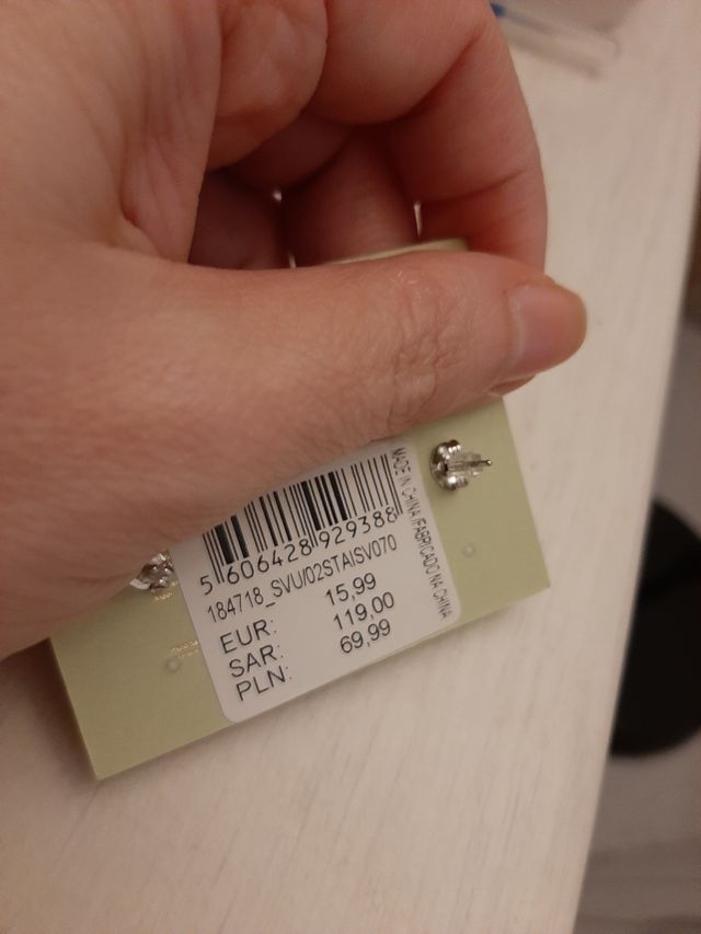 Pendientes cruz Parfois plata