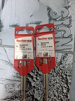 Brocas Fischer Quattric II S 8 mm (2 unidades)
